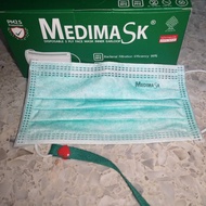 Medimask สีเขียว 50 ชิ้น เกรดการแพทย์