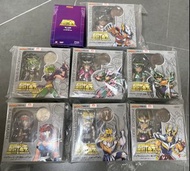 全新100% 未開 Action Toys ES合金 聖鬥士星矢 聖衣神話  天馬座星矢 鳳凰一輝 天龍座紫龍 天鵝座冰河 仙女座瞬 蛇夫座夏依娜 天鷹座瑪琳 城戶沙織(一套8盒)