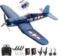 VOLANTEXR F4U Corsair Brushless 4-Channel RC Plane - 500mm RC Airplane with 6-Axis Gyro, 3 Flight Mo
