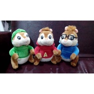Alvin and the Chipmunks doll package - contents 3 - unique, good squirrel bajing similar to the orig