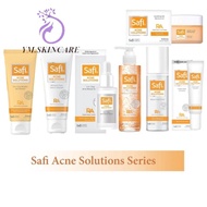 Safi Acne Solution Series (Whip Cleanser 100g, 2in1Cleanser 160ml,  Serum Control 100ml，Moisturizer 
