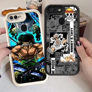 G-15 Zoro One Piece Casing for OPPO A11K F9 Pro A7 F7 A12 A5S F5 A12s Black and White
