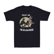 Trust Me I Am An Engineer Coyote Cart Animal Funny Gift Men'S Cotton T-Shirt