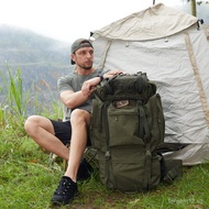 Huasheng Outdoor Backpack65L Large capacity camouflage sports backpack for men100L In-stock Hiking B