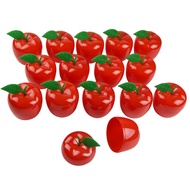 FEPITO 15 Pack Red Apple Favor Container Toy Filled Bobbing Apples, Back to School Teacher Appreciat