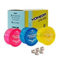 Yomega 3X Alpha Wing Yoyo, Fixed axle yo-yo Designed for Beginner. String Trick Play and Fixed axle 