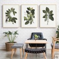 Leaves plant matter Nordic leaf pattern specimen living room decoration painting sofa background wal