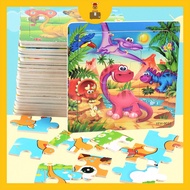 [CLEARANCE] 9PCS Wooden Jingsaw Puzzle for Kids Early Educational Toys Baby