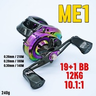 Fishing Bass Reel Teardrop Shape Model ME1 19+1 Round 10.1:1 By:slayer Water Drop/Fake Bait