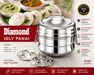Diamond Idly Pot (Panai) (Extra Deep 9/12/18 Idly) - Gas & Induction