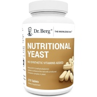 Dr. Berg Nutritionals Yeast Tablets – B12 Ditambahkan Semua 8 B Kompleks – Perisa Vanila Organik 270