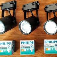 3 set LAMPU sorot LED philips 4.5W 220v philips berikut rel komplit