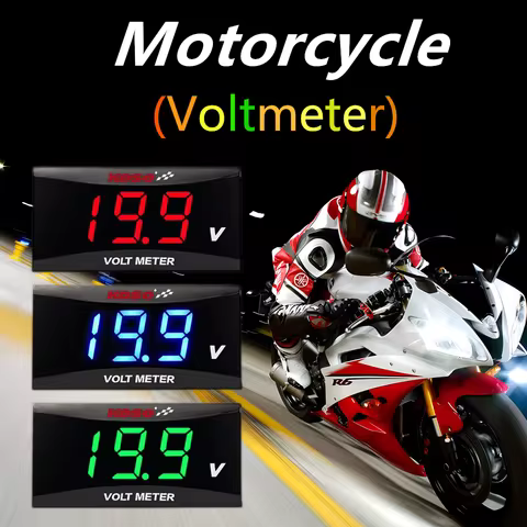 KOSO Voltmeter Motorcycle Universal Volt Meter Waterproof LCD Digital Display For Yamha NVX XMAX300 