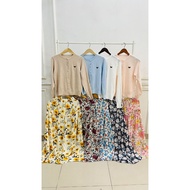 KATUN (WHOLESALE ONLY) Bangkok Flower Skirt by NSA BKK Skirt with floral motif, premium rayon cotton