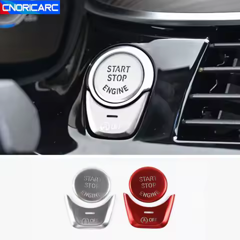For BMW 5 Series G30 G38 X3 G01 2018-2020 Car Console Engine Start Stop Switch Button Frame Cover Tr