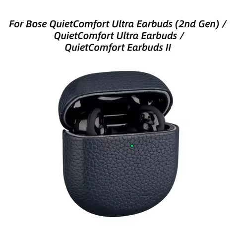 Real Leather Business Case for Bose QuietComfort Ultra Earbuds / QuietComfort Ultra Earbuds (2nd Gen