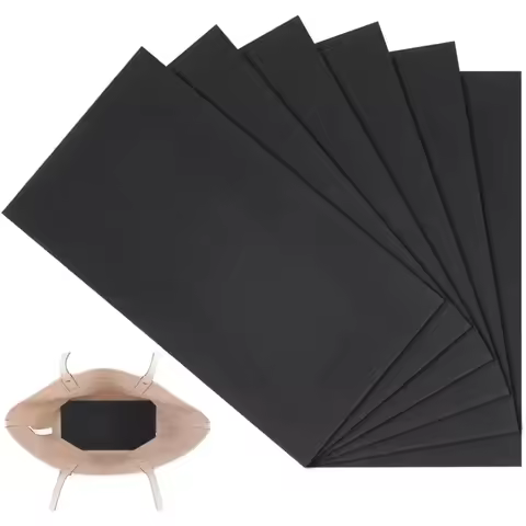 6pcs Black Handbag Base Shaper 9.8 x 5 Inch Bag Purse Bottom Insert Plastic Bag Stabilizer Bag Liner