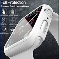 pzoz Compatible with Apple Watch Series 5 / Series 4 Case with Screen Protector 44mm / 40mm Accessories Slim Guard Thin Bumper Full Coverage Matte Hard Cover Defense Edge for Women Men New Gen GPS iWatch