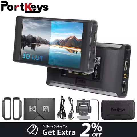Portkeys PT6 5.2 inch Monitor Touch Screen 3D LUT 600nit 1080P 4K Display Field Mointor for Live Str