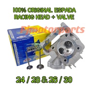 YAMAHA SRL115Fi SRL115 Fi (100% ORIGINAL ESPADA)24 / 28 & 25 / 30 & 26 / 30 CYLINDER RACING HEAD + V
