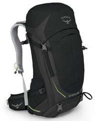 【Osprey】出清 Stratos 36 黑 M/L【36L】透氣立體網架健行背包 防水背包套 水袋隔間 緊急哨