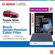 Bosch Aeristo Premium Activated 0986AF7013 Carbon Cabin Air Filter for Toyota Wish A10 year 2003 - 2