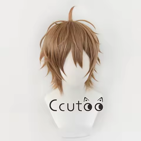 Eiden Wig Cosplay Costume Game Nu: Carnival Eiden Short Brown Heat Resistant Synthetic Halloween Par