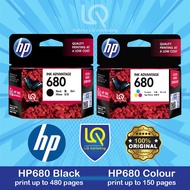 [ READY STOCK ORIGINAL ] HP INK PRINTER HP-680 Black HP-680 Colour / HP Ink Cartridge HP680 LQM