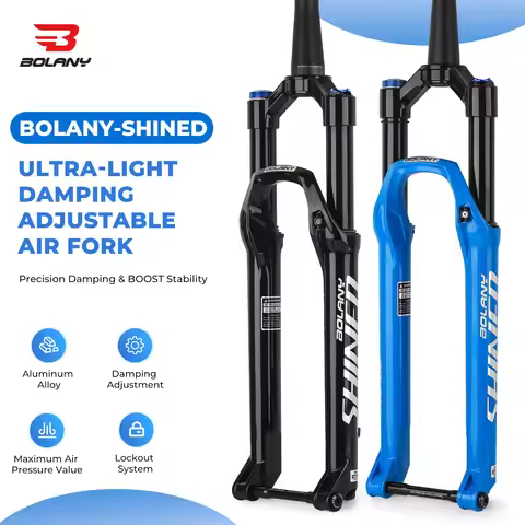 BOLANY MTB Air Fork 27.5 29Inch Air Oil Suspension Boost 15x110 Thru Axle Lightweight Bike Fork R29 