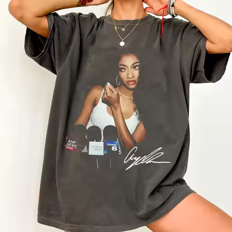 Angel Reese shirt, Angel Reese vintage 90s tee, big face tee, womens basketball shirt, unisex womens