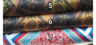 1 meter Kain satin silk dior silk soluna silk motif Leopard coklat gold