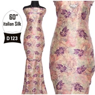 KAIN PASANG ITALIAN DUBAI SILK JACQUARD EMBOSS BIDANG 60 KAIN ELA SATIN SILK SUTERA CINA FABRIC BAJU