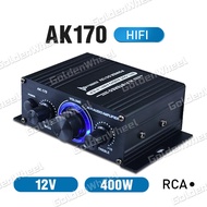 Ak380/Ak370/Ak270/Ak170 800w Amplifier Mini Bluetooth 12volt Home Car Hifi Power Amplifier Mini Blue