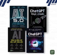 Sách - Combo 4 cuốn: ChatGPT + ChatGPT thực chiến + AI 5.0 + AI Công cụ nâng cao hiệu suất