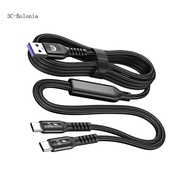 BO Multi Charging Cable USB C Splitter Cable 2 in 1 Fast Charging Cord 2 Type C