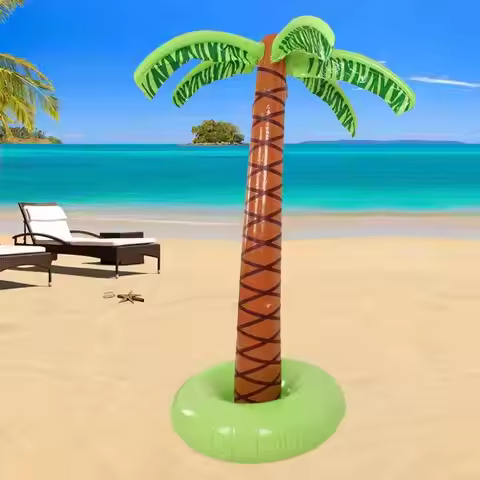 Large Indoor And Outdoor Hawaiian Simulation For Coconut Tree Inflatable Fake Green Plant Hotel Livi
