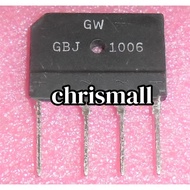 2pcs Brand new original imported GBJ1006 rectifier and discharge bridge stack
