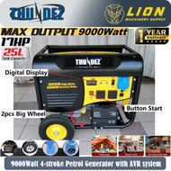 THUNDEZ 9000Watt/9.0KW 4-storke Gasoline Petrol Generator TPU9500E with AVR - Heavy Duty for Work - 