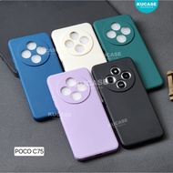 poco C75 Softcase Macaron Square Plain Case poco C75