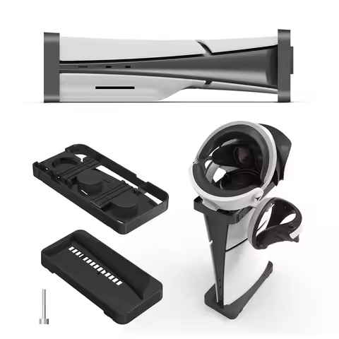 Dual-Purpose Stand For Ps5 Slim And Ps Vr2 Standing And Landscape Mounts Holds Vr2 Controller
