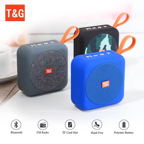 TG505 Min Portable Speaker Bluetooth Wireless Soundbar Outdoor HIFI Subwoofer Support TF Card FM Rad