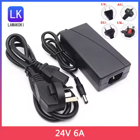 DC 24V Oven Power Adapter Power Supply Suitable For 110V-240V Input Voltage Current 24V 6A