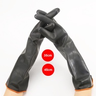 Ready To Ship Black Rubber Gloves Length 45cm 35cm Thick And Extra Long (Sold In Packs Of 1 Pair)