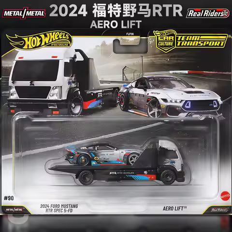 In Stock Genuine Hot Wheels FLF56 Car Culture Team Transport Car Model Ford Mustang RTR Spec 5 300SL