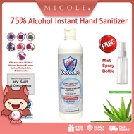 ✨ Ready Stock ✨ MICOLE Defense Hand Sanitizer 75% Alcohol Sanitiser With Skin Conditioner Aloe Vera Extract Moisturizers