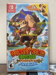 《今日快閃價》（中古二手）Switch NS遊戲 大金剛 森喜剛 熱帶急凍 金剛 Donkey Kong Country Tropical Freeze 美版英文版 （《森喜剛 熱帶急凍》是一款由Retro Studios製作、任天堂發行的平台遊戲。遊戲於2014年2月14日在Wii U上發行，總共銷售200餘萬套，是wiiu平台上排名第十一的遊戲。2018年5月3日在任天堂Switch上發售移植版，新增了「酷喜剛」模式，該遊戲是retro工作室近幾年來的唯一作品）