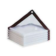 Tarpaulin Transparent Rainproof Cloth Heavy‑Duty Outdoor Cover Balcony Terrace Stall Size 2x3 3x3 3x