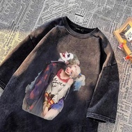 UT shop Oversize t-shirt Harley Quinn shirt Cotton1 Vintage Round Neck Printed Pattern Plus Size Sho