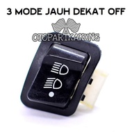 Dim Light Switch 3 Far Near Off Mode 3 Pin 3way 3 Point Socket Light Switch Socket