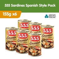 【hot】 555 Sardines Spanish Style 155g Pack of 6